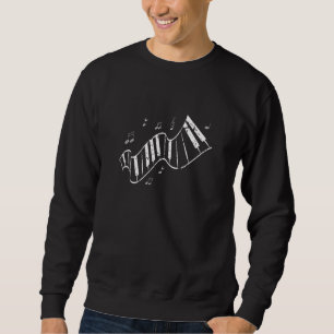 Sweatshirt Joueur de piano instrumental musical pianiste prof