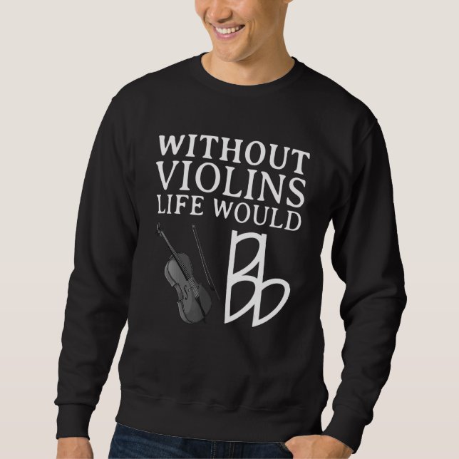 Sweatshirt Joueur de violon drôle pour hommes femmes altiste  (Devant)