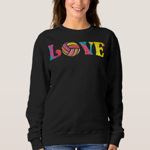 Sweatshirt Joueur de volley-ball Équipe Sport Love Volleyball