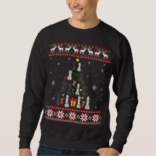 Sweatshirt Joueur d'échecs Noël Ornement Arbre cadeau Xma lai