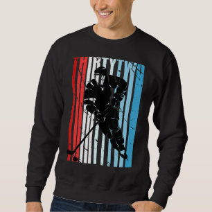 Sweatshirt Joueur masculin de hockey sur glace 32e anniversai