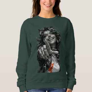 Sweatshirt joueuse de chats