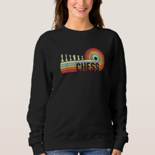Sweatshirt Joueuse d'échecs Pièce Vintage Retro Chess