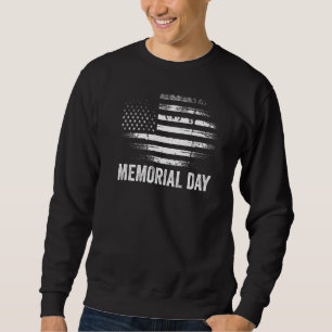 Sweatshirt Jour commémoratif Vintage du drapeau patriotique a