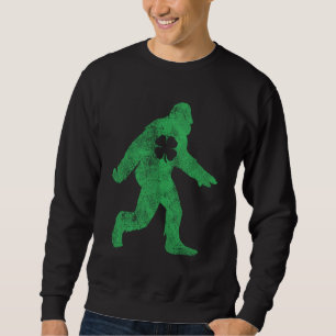 Sweatshirt Jour de la Saint Patrick Bigfoot Sasquatch Saint P