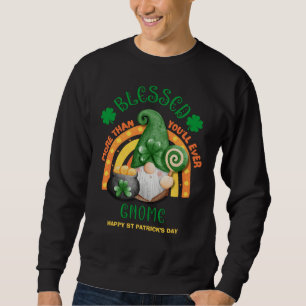 Sweatshirt Jour de la Saint Patrick BLESSEE Green Irish Gnome