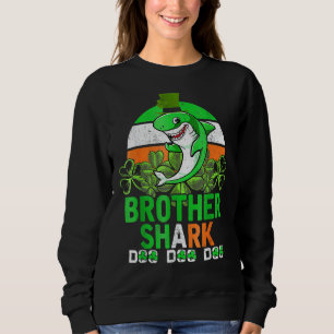 Sweatshirt Jour de la Saint Patrick de requin frère irlandais