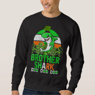 Sweatshirt Jour de la Saint Patrick de requin frère irlandais