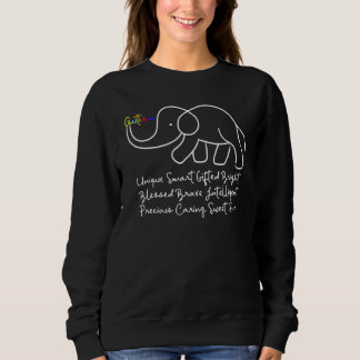 Sweatshirt Jour de la sensibilisation sur l'autisme Elephan A