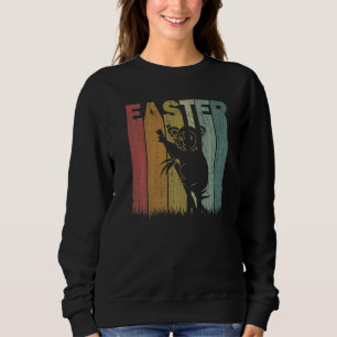 Sweatshirt Jour de Pâques Koala Retro Graphisme amusant Costu