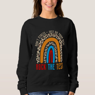 Sweatshirt Jour de test de démarrage Enseignant de motivation