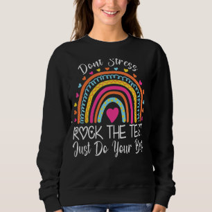 Sweatshirt Jour de test de l'enseignant Rocher Le jour de tes