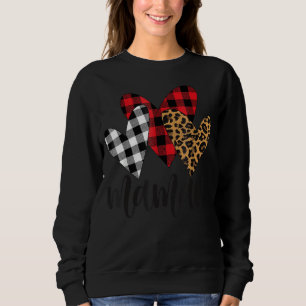 Sweatshirt Jour des mères léopard Mamaw Buffalo Plaid Mamaw L