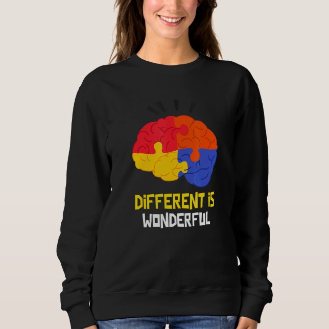Sweatshirt Journée de sensibilisation à l'invalidité Autisme  (Devant)