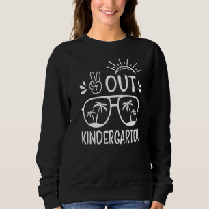 Sweatshirt Journée dernière De L'École Paix Sortir Maternelle