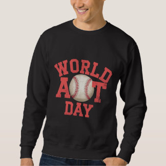 Sweatshirt Journée mondiale de l'art Conception du baseball