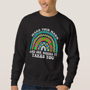 Sweatshirt Journée Point Arc-en-ciel Faites Votre Marque Et V