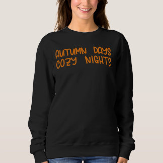 Sweatshirt Jours d'automne Nuits douillettes-Amusant