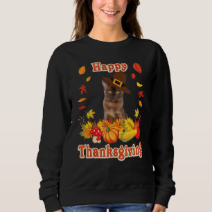 Sweatshirt Joyeuse Action de grâce chat birman Je suis reconn