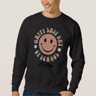 Sweatshirt Joyeuse Dernière Journée De L'Aide De Bus De L'Éco