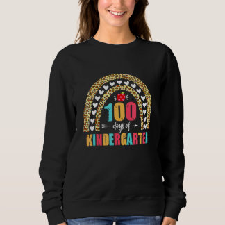 Sweatshirt Joyeux 100E Jour De L'École Kinder Garten Enseigne