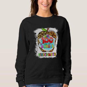 Sweatshirt Joyeux 100e Jour De L'École Masque Visage Jardin d