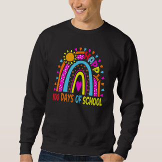 Sweatshirt Joyeux 100e jour d'école Enseignant Enfants 100 jo