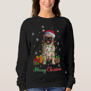 Sweatshirt Joyeux Carlin de Noël Amoureux des chiens Ugly Xma