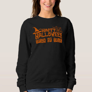 Sweatshirt Joyeux coup d'Halloween ou traiter les femmes