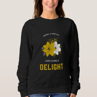 Sweatshirt Joyeux et brillant Open Source délice Noël