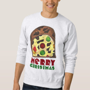 Sweatshirt Joyeux gâteau de fruits de Noël Gâteau de Noël lai