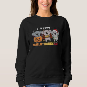Sweatshirt Joyeux Hallothanksmas Koalas Christmas Koala