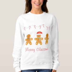 Sweatshirt Joyeux hommes en pain d'épice de Noël