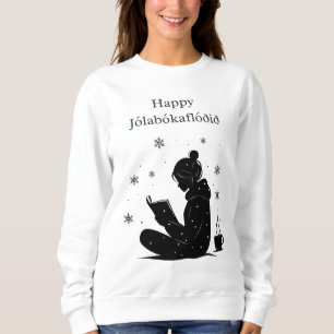Sweatshirt Joyeux Jolabokaflod – Déluge de livres islandais