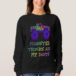 Sweatshirt Joyeux MONSTRE CAMIONS SONT MES POINTS Joyeux Jour