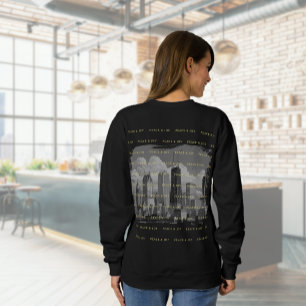 Sweatshirt Joyeux Noël Chicago Skyline Holiday