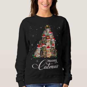 Sweatshirt Joyeux Noël Conception pour Amoureux des chats Fun