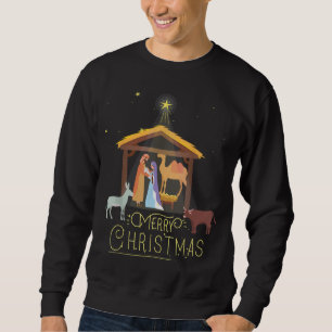 Sweatshirt Joyeux Noël - Nativité Scène North Star - Bébé