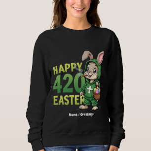 Sweatshirt Joyeux Pâques drôle Bunny Design lapin de Pâques A