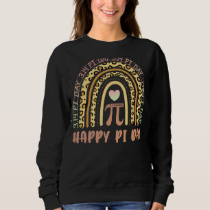 Sweatshirt Joyeux Pi Day Mathématique Maître Leopard Rain