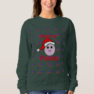 Sweatshirt Joyeux Pigmas, chandail laid de Noël