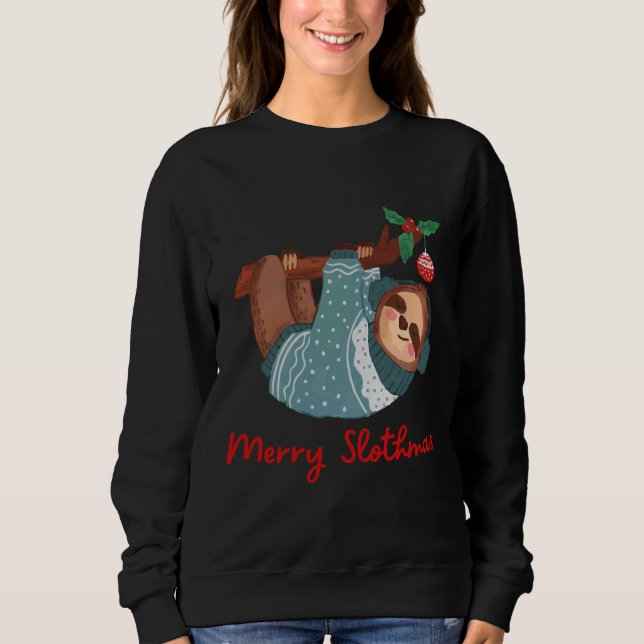 Sweatshirt Joyeux Slothmas 94 (Devant)