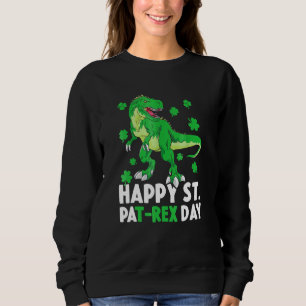 Sweatshirt Joyeux St PaT Rex Dinosaur Saint Patrick pour