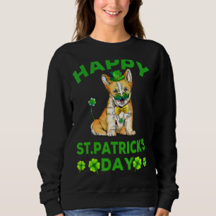 Sweatshirt Joyeux St Patrick's Day Funy Saint Patricks Corgi 