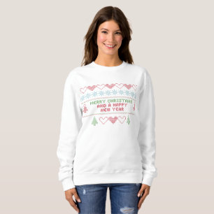 Sweatshirt joyeux xmas heureux nouvelle année femmes sweatshi