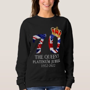 Sweatshirt Jubilé de platine de la Reine 70 ans 1952 2022 1