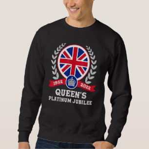 Sweatshirt Jubilé de platine Monarchie de la reine britanniqu