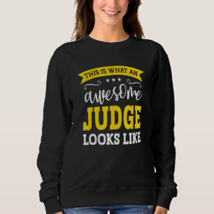 Sweatshirt Juge Titre de poste Employé Drôle Profession Trava