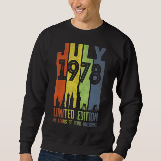 Sweatshirt Juillet 1978 44 Anniversaire 1978