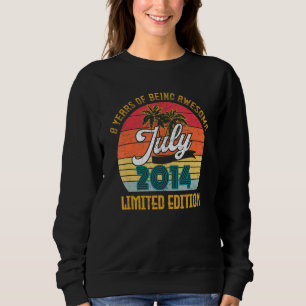 Sweatshirt Juillet 2014 8ème anniversaire 8 ans d'être génial